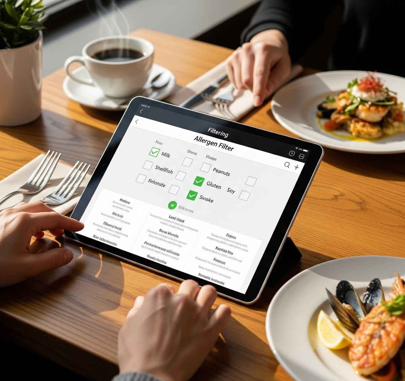 Red Lobster Allergen Symbols